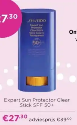 ICI Paris XL Shiseido Expert Sun Protector Clear Stick SPF 50+ aanbieding