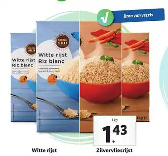 Lidl Witte Rijst Of Zilverliesrijst aanbieding