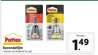 Lidl Pattex Secondelijm aanbieding