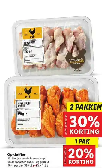 Lidl Kipkluifjes aanbieding