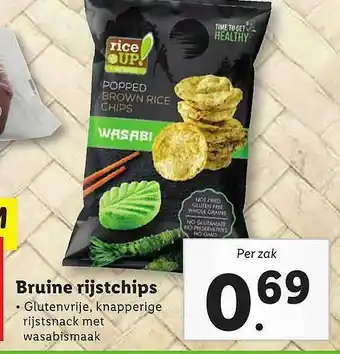 Lidl Wasabi Bruine Rijstchips aanbieding