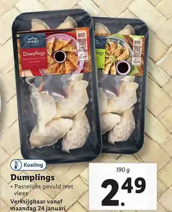 Lidl Dumplings aanbieding