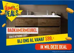 Sani-Dump Badkamermeubel aanbieding