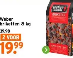 GAMMA Weber briketten 8 kg aanbieding