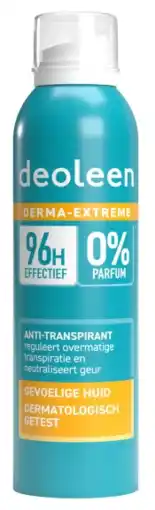 De Online Drogist Deoleen Derma-Extreme 96h Anti-Transpirant Spray aanbieding