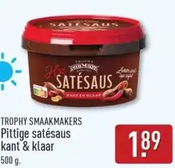 ALDI Trophy smaakmakers Pittige satésaus kant & klaar aanbieding
