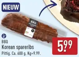 ALDI BBQ Korean spareribs aanbieding