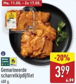 ALDI Gemarineerde scharrelkipdijfilet aanbieding