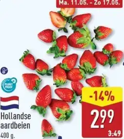 ALDI Hollandse aardbeien aanbieding