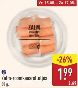ALDI Zalm-roomkaasrolletjes aanbieding