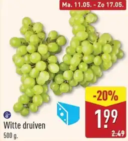 ALDI Witte druiven aanbieding