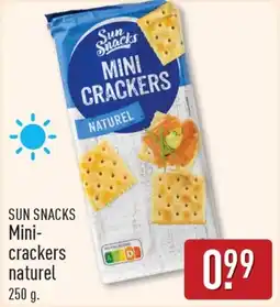ALDI Sun snacks Mini crackers naturel aanbieding