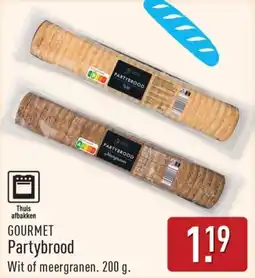 ALDI Gourmet Partybrood aanbieding