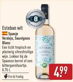 ALDI Esteban wit aanbieding