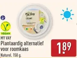 ALDI My Vay Plantaardig alternatief voor roomkaas aanbieding