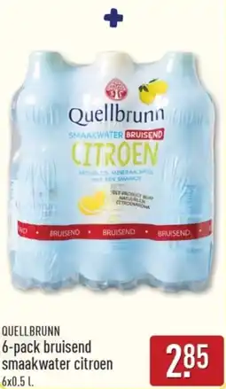 ALDI Quellbrunn bruisend smaakwater citroen aanbieding