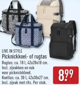ALDI Live in style Picknickkoel of rugtas aanbieding