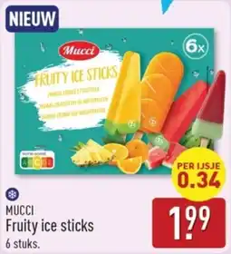 ALDI Mucci Fruity ice sticks aanbieding