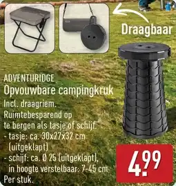 ALDI Adventuridge Opvouwbare campingkruk aanbieding