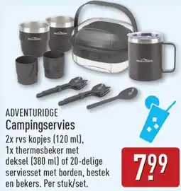 ALDI Adventuridge Campingservies aanbieding