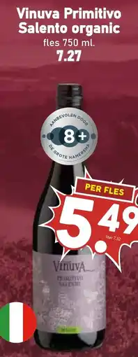 De Boerenschuur Vinuva Primitivo Salento organic aanbieding