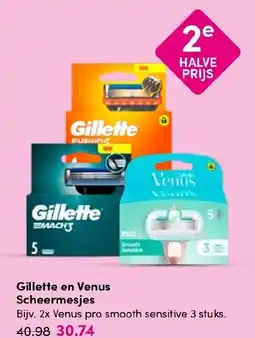 Drogisterij Visser Gillette en Venus Scheermesjes aanbieding