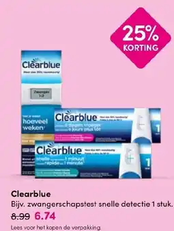 Drogisterij Visser Clearblue aanbieding