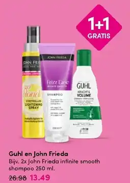 Drogisterij Visser Guhl en John Frieda aanbieding