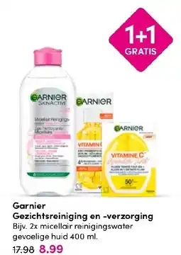 Drogisterij Visser Garnier Gezichtsreiniging en verzorging aanbieding