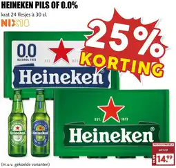 De Boerenschuur Heineken pils of 0.0% aanbieding