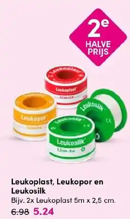Drogisterij Visser Leukoplast, Leukopor en Leukosilk aanbieding