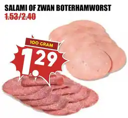 De Boerenschuur Salami of zwan boterhamworst aanbieding