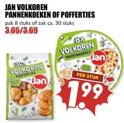 De Boerenschuur Jan volkoren pannenkoeken of poffertjes aanbieding