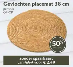 De Boerenschuur Gevlochten placemat aanbieding