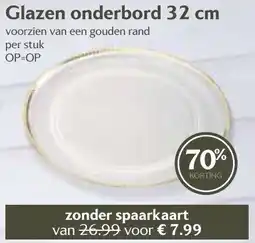 De Boerenschuur Glazen onderbord aanbieding