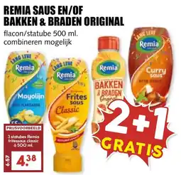 De Boerenschuur Remia saus en/of bakken & braden original aanbieding