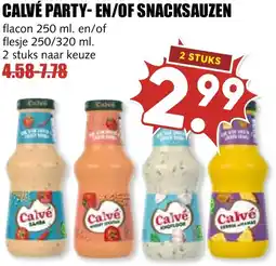 De Boerenschuur Calvé party en/of snacksauzen aanbieding