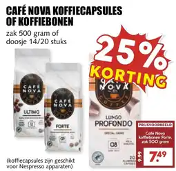 De Boerenschuur Café nova koffiecapsules of koffiebonen aanbieding