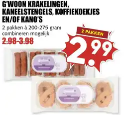 De Boerenschuur G'woon krakelingen, kaneelstengels, koffiekoekjes en/of kano's aanbieding