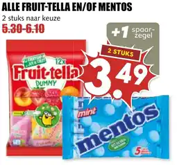 De Boerenschuur Alle fruit-tella en/of mentos aanbieding