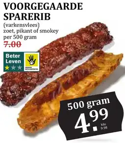 De Boerenschuur Voorgegaarde sparerib aanbieding