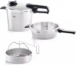 Bol.com Fissler Vitavit Premium Snelkookset met Inzet, 2,5L / 6L aanbieding