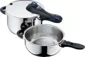 Bol.com WMF Perfect Plus Snelkookpan, set van 4,5 Liter + 3 Liter aanbieding