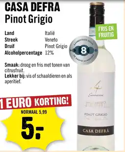 Dirck 3 Casa defra Pinot Grigio aanbieding
