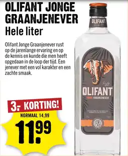 Dirck 3 Olifant Jonge Graanjenever aanbieding