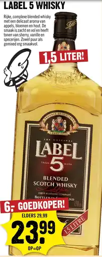 Dirck 3 Label 5 whisky aanbieding
