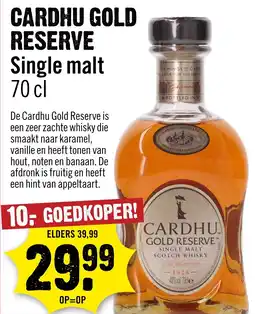 Dirck 3 Cardhu Gold Reserve Single malt aanbieding