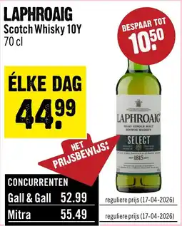 Dirck 3 Laphroaig Scotch Whisky 10Y aanbieding