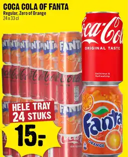 Dirck 3 Coca cola of Fanta Regular, Zero of Orange aanbieding