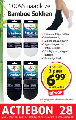 Lucovitaal Bamboe sokken aanbieding
